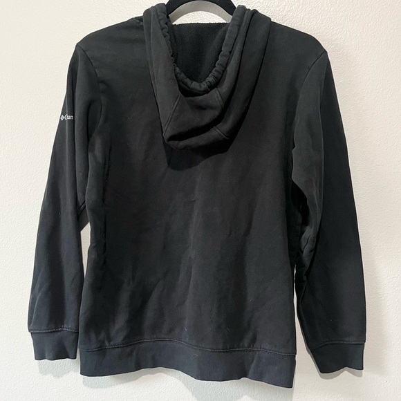 COLUMBIA- Black Hoodie Sweater with Front Pocket Size M - Picture 2 of 4